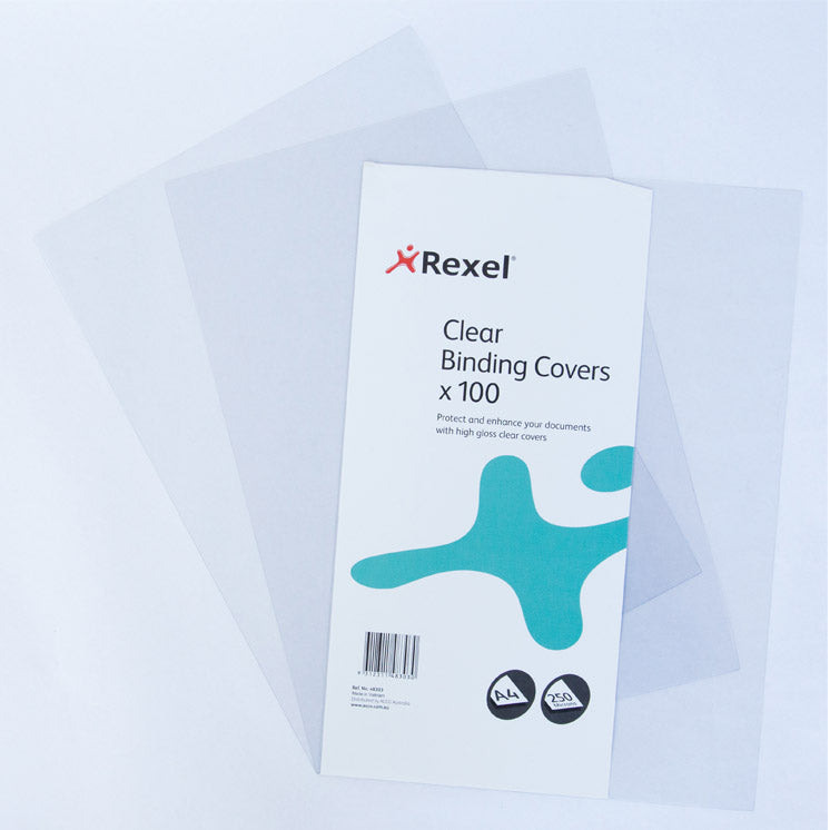 Rexel Binding Covers Clear PVC