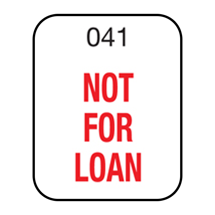 Not For Loan 19mm x 24mm