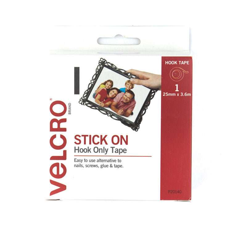 VELCRO® Brand Strip Hook Only 25mm x 3.6m