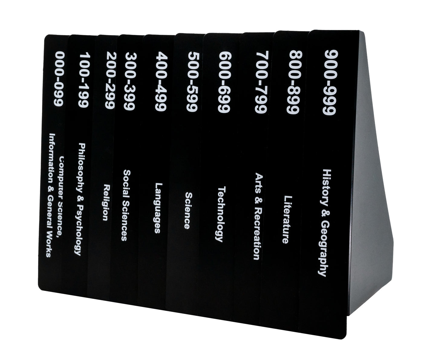 Dewey Decimal Shelf Dividers with Bonus Set of Laminated Posters