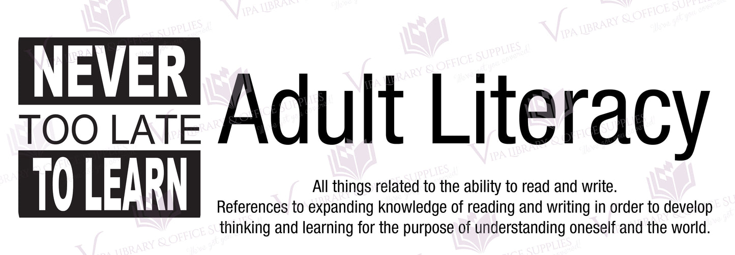 Adult Literacy Shelf Divider