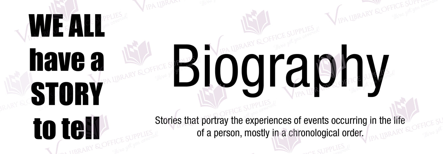 Biography Shelf Divider