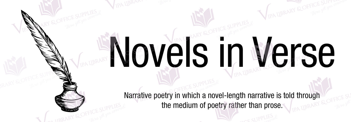 Novels in Verse Shelf Divider