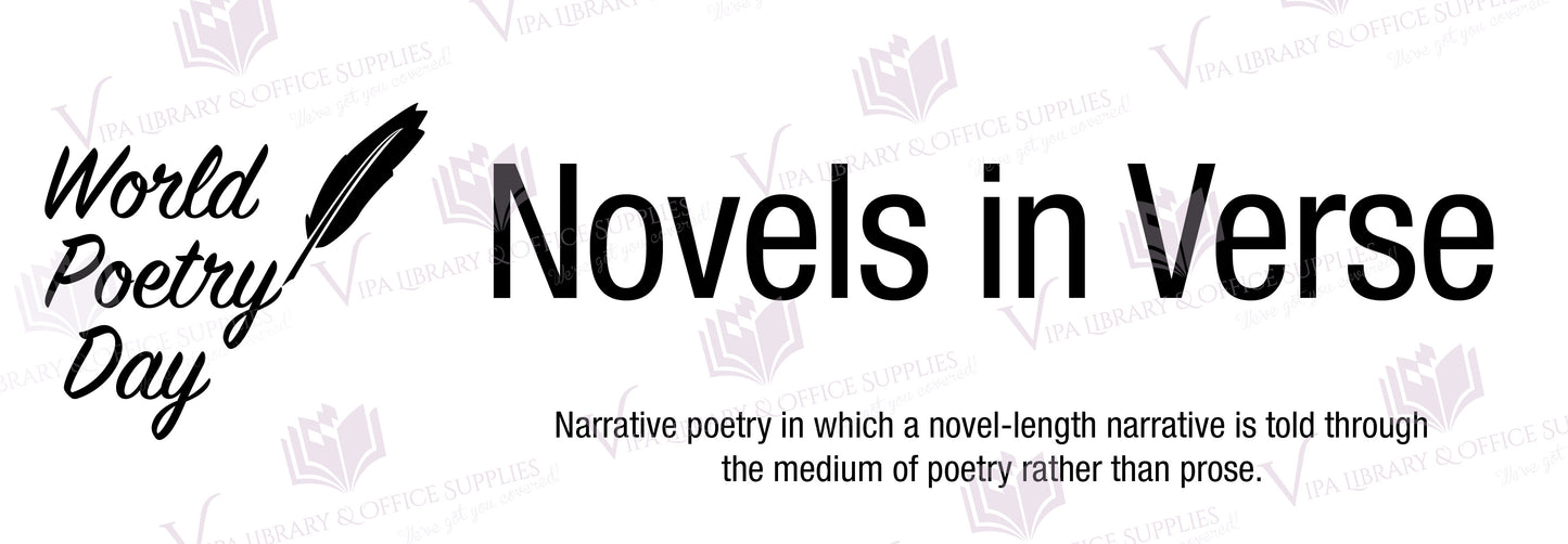 Novels in Verse Shelf Divider