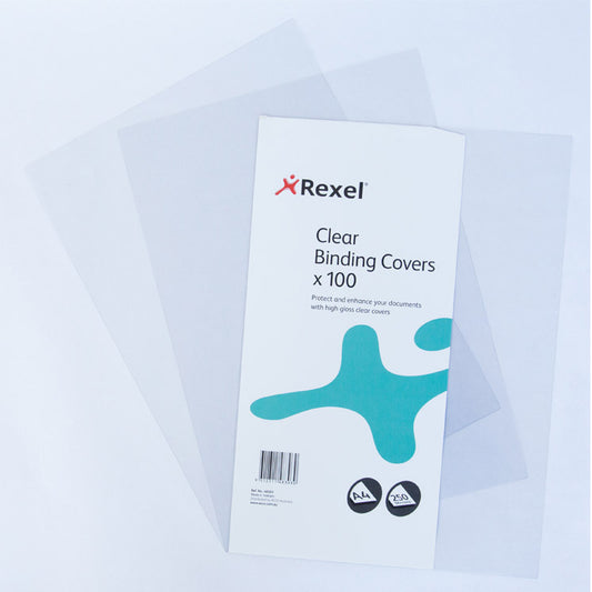 Rexel Binding Covers Clear PVC
