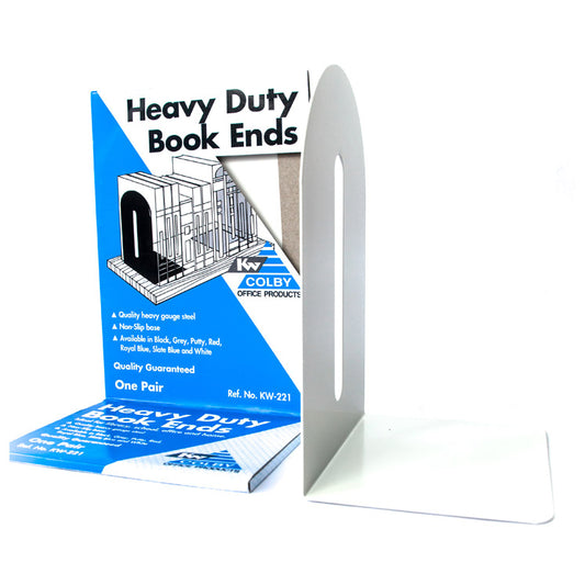Colby Heavy Duty Book Ends Pkt 2