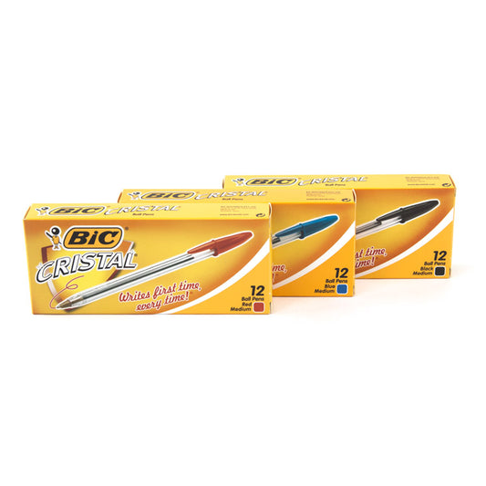 Biro Bic Medium Point Pkt 12
