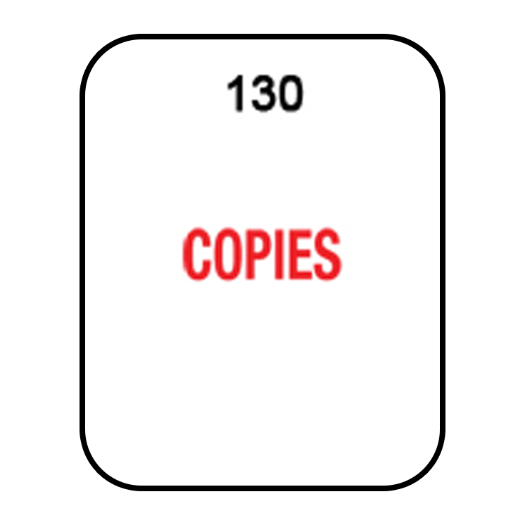Copies 19mm x 24mm