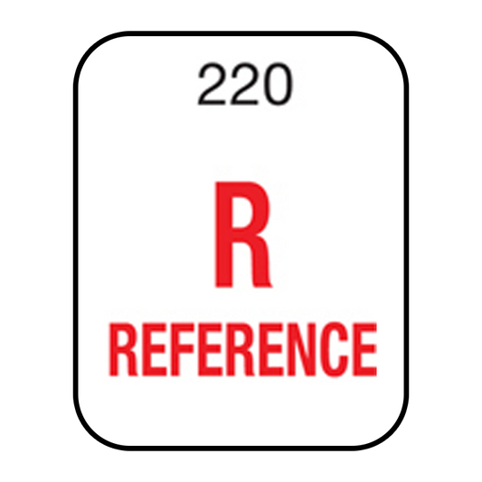 R - Reference 19mm x 24mm