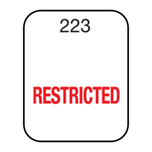 Restricted 19mm x 24mm