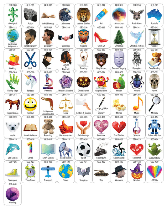 A - Genre Labels Geo Collection 