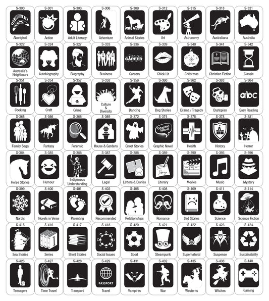 A - Genre Labels Silhouette Night Collection