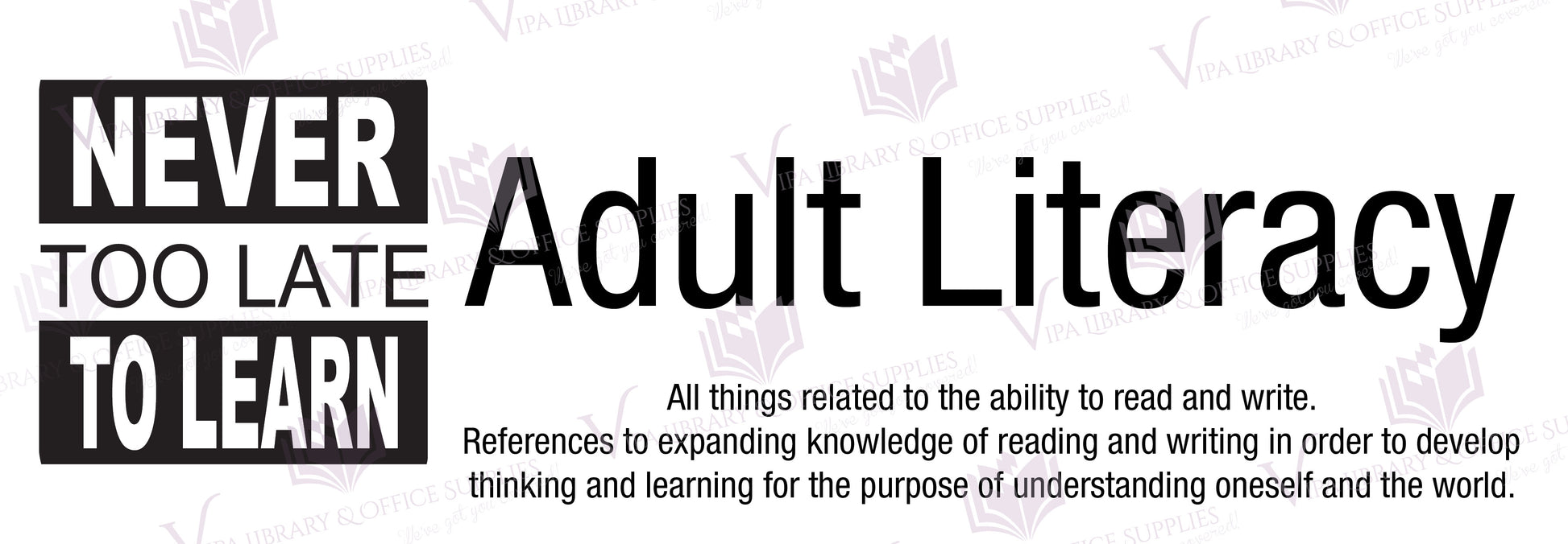 Adult Literacy Shelf Divider