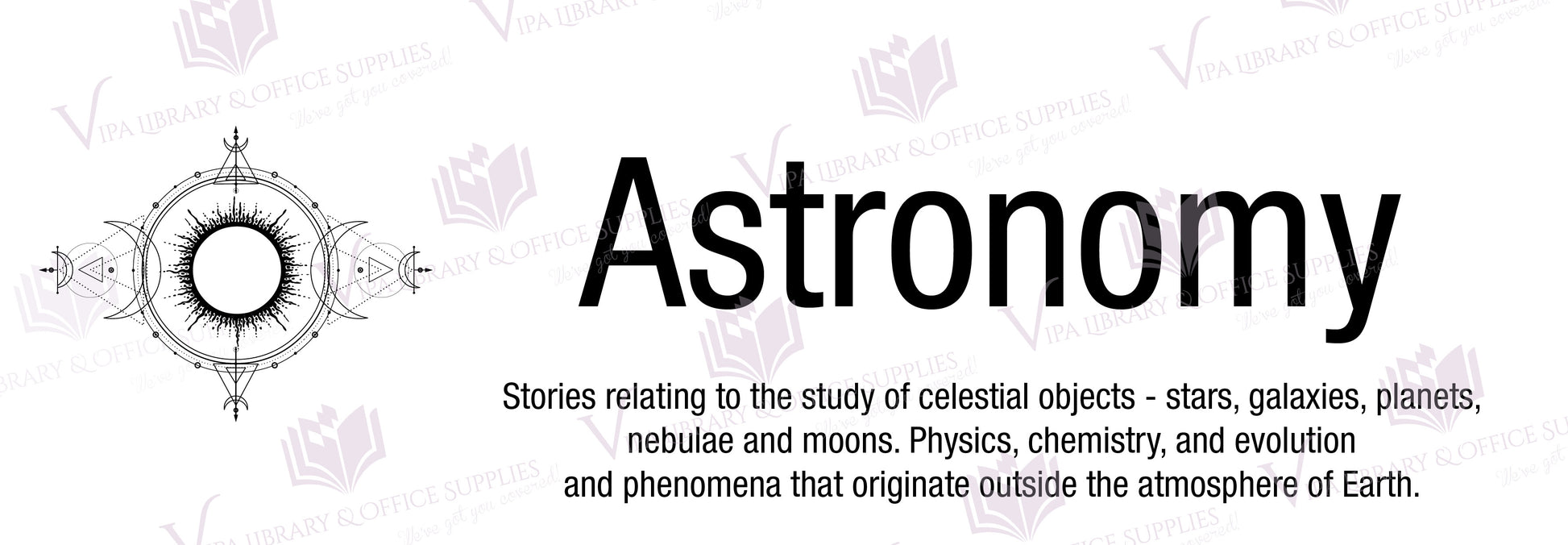 Astronomy Shelf Divider