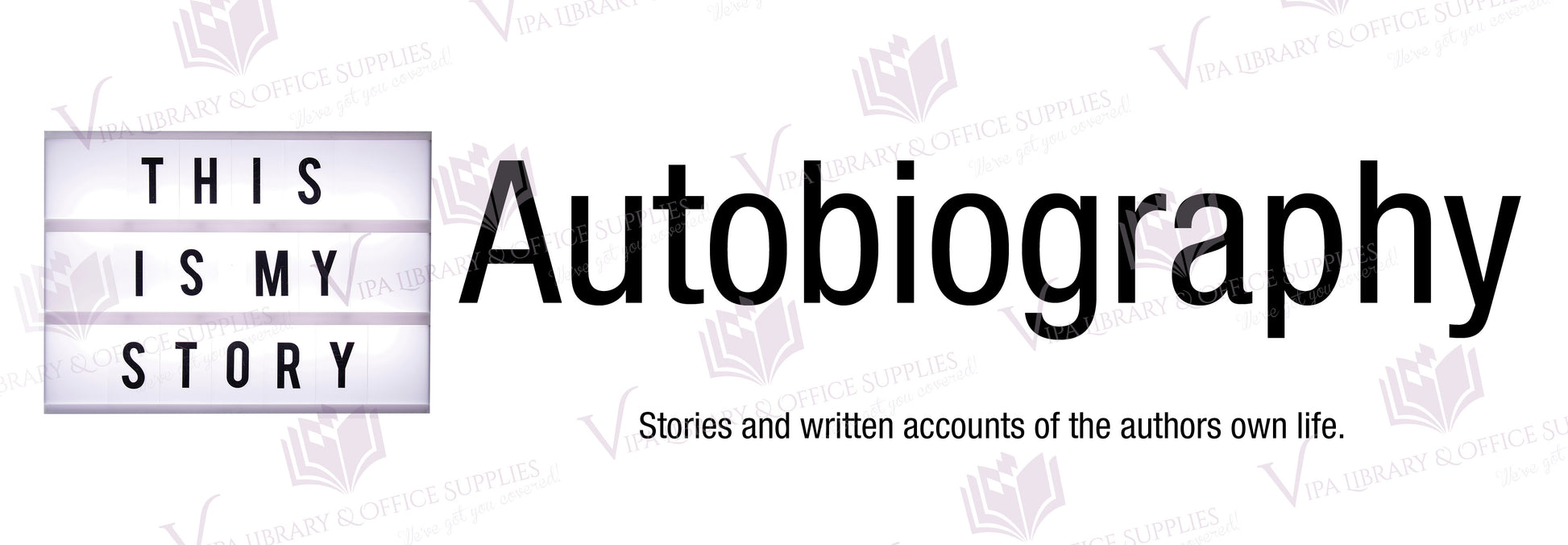 Autobiography Shelf Divider
