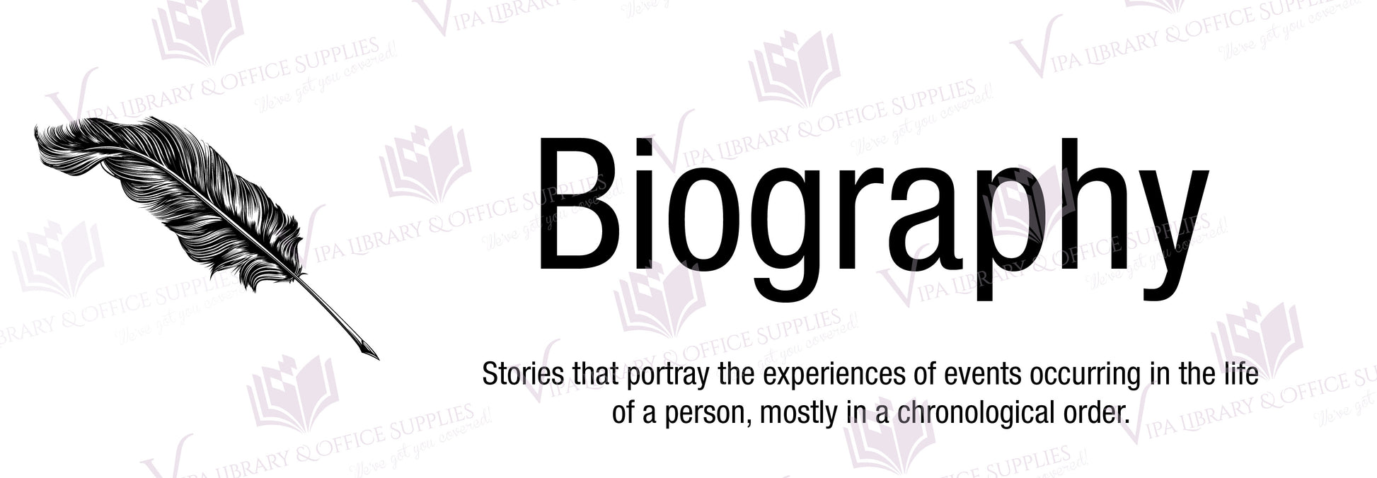Biography Shelf Divider