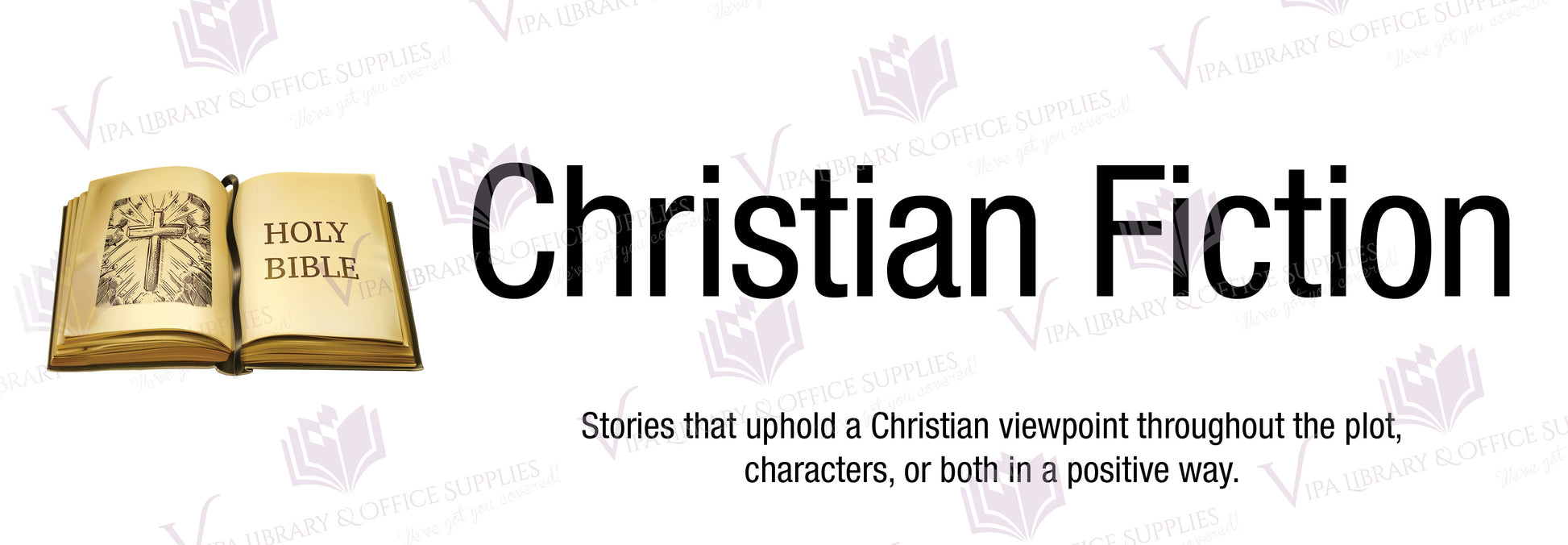 Christian Fiction Shelf Divider