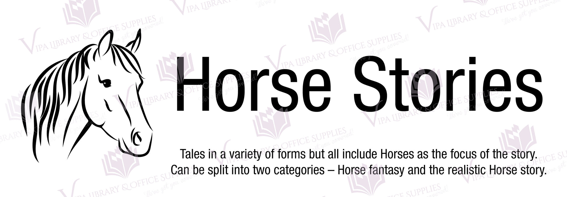 Horse Stories Shelf Divider