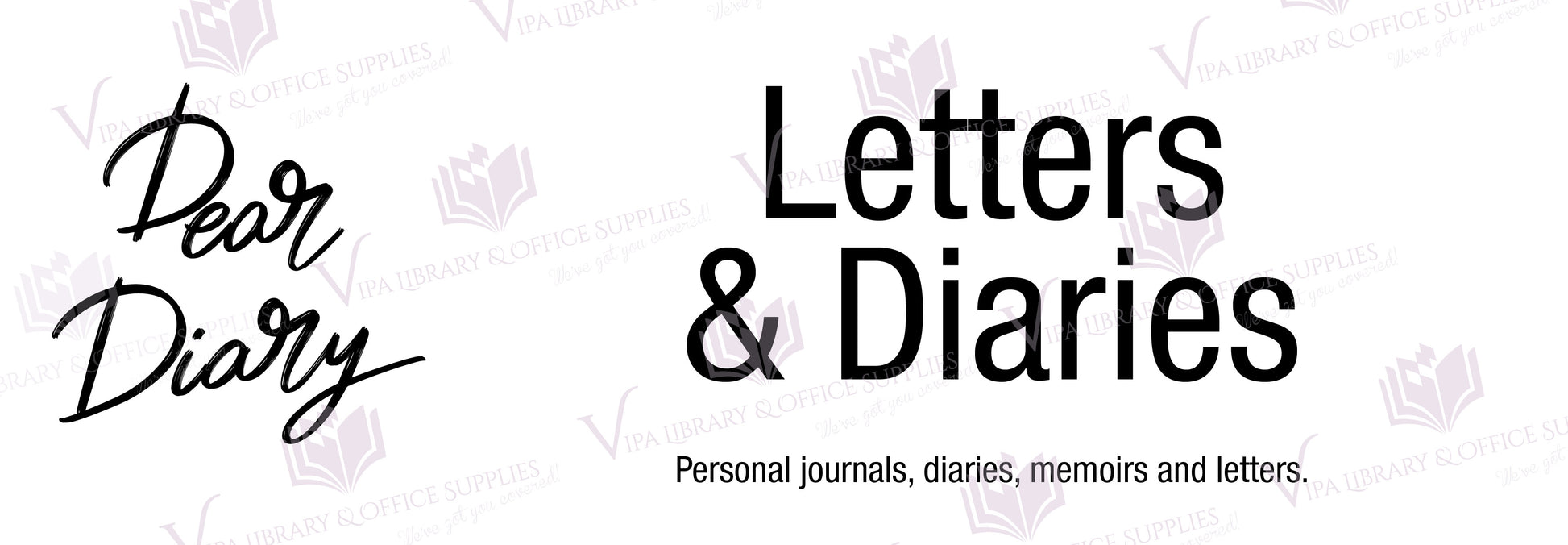 Letters & Diaries Shelf Divider