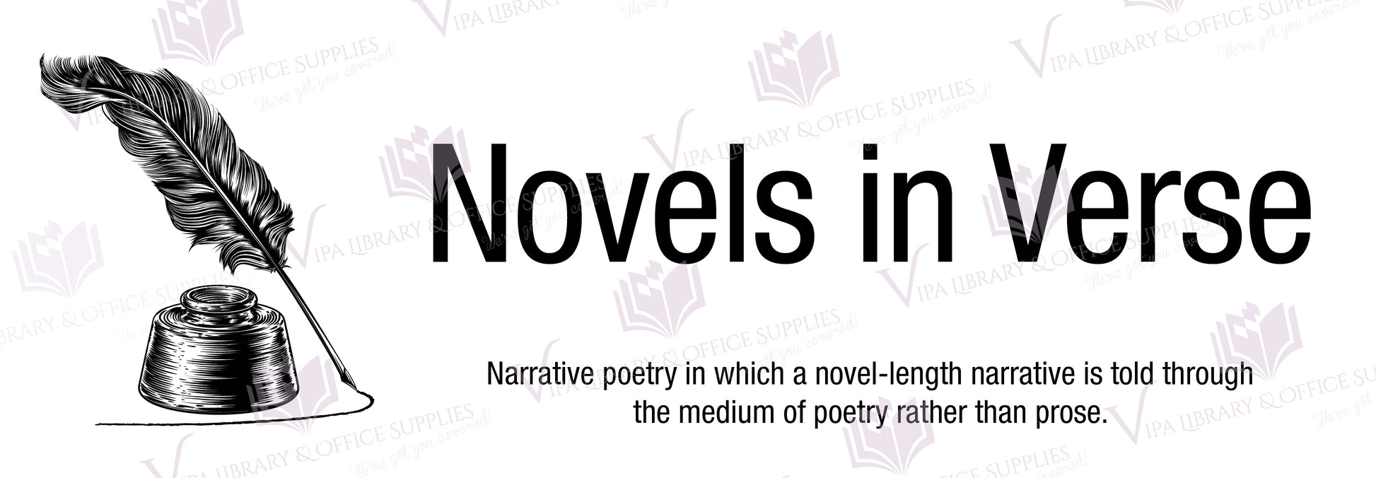 Novels in Verse Shelf Divider