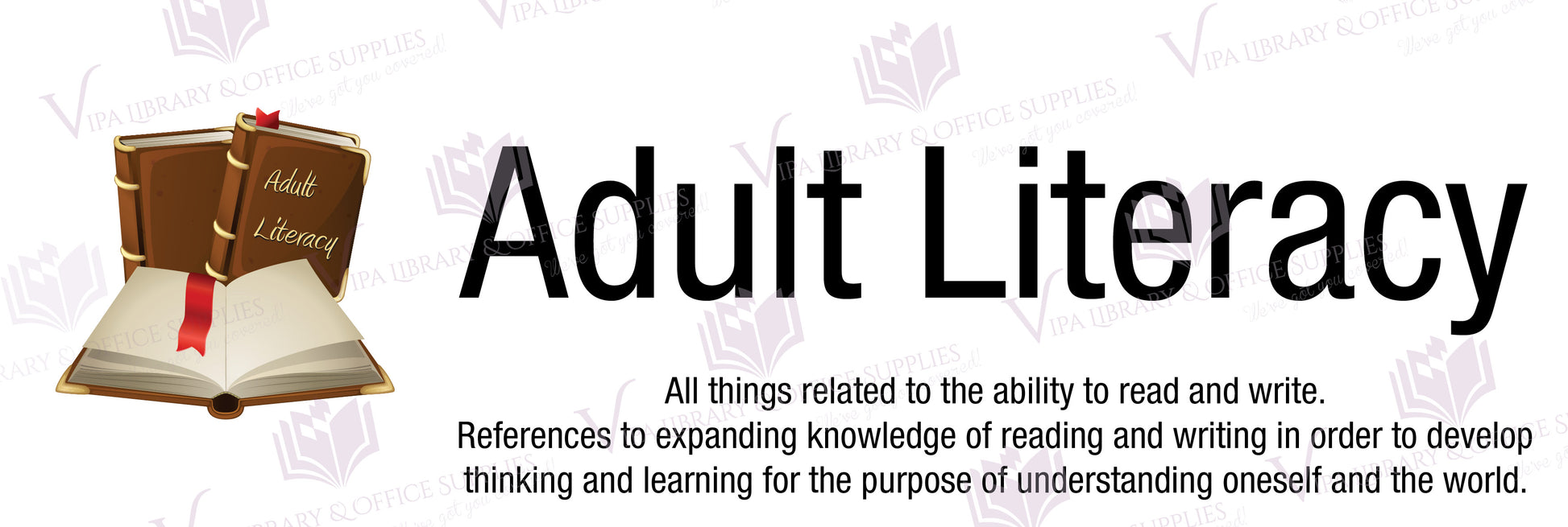 Adult Literacy Shelf Divider