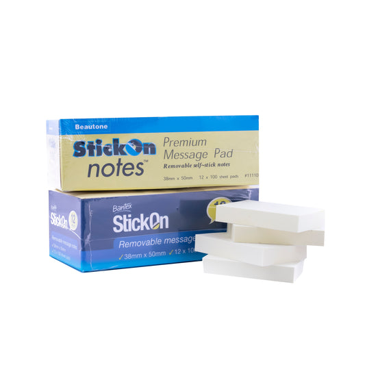 Stick on Note Pad 38mm x 50mm