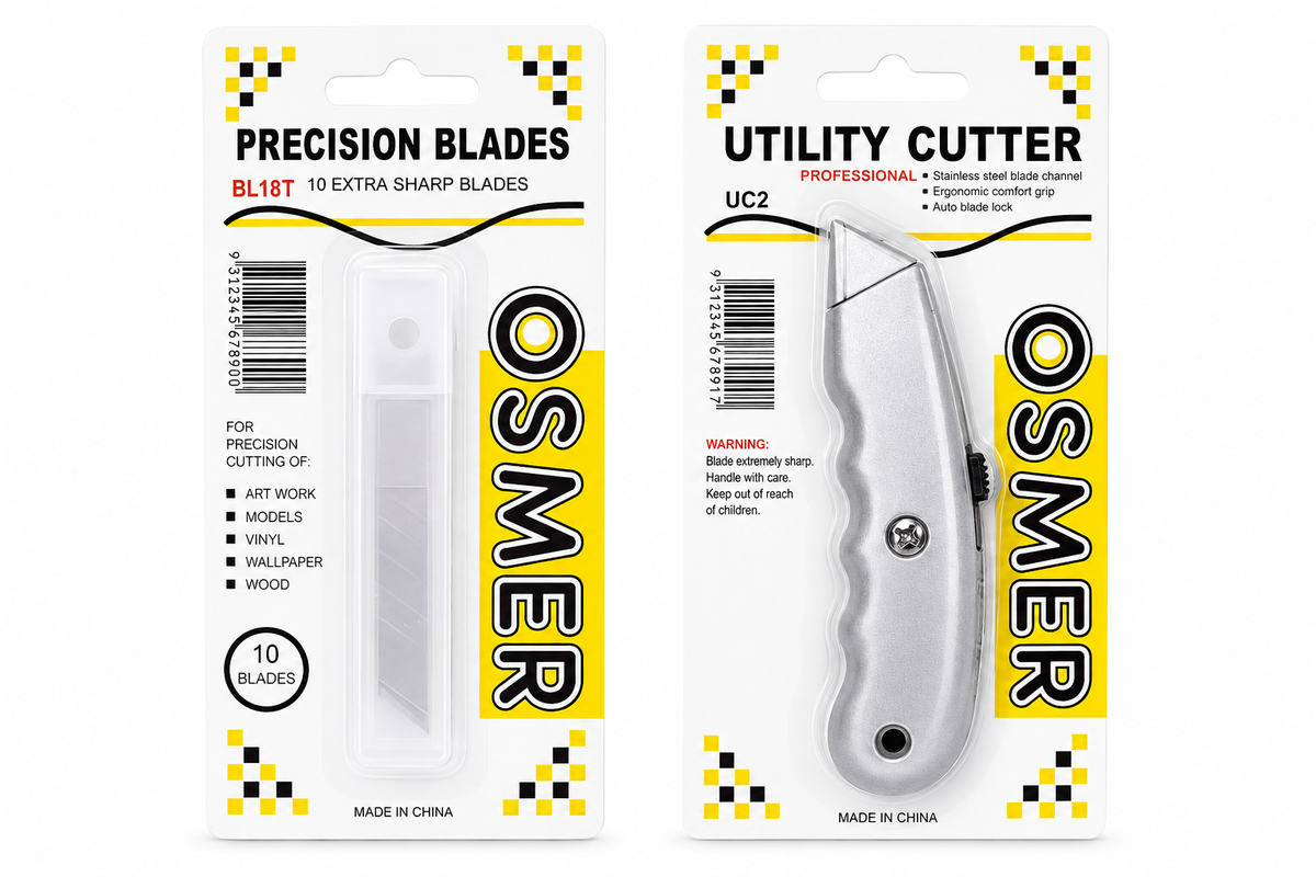 Osmer Utility Knife Cutter & Refills
