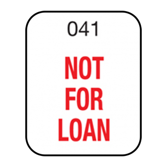 Not For Loan 19mm x 24mm